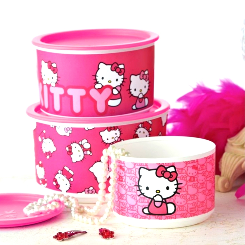 Hello Kitty Tupperware Set